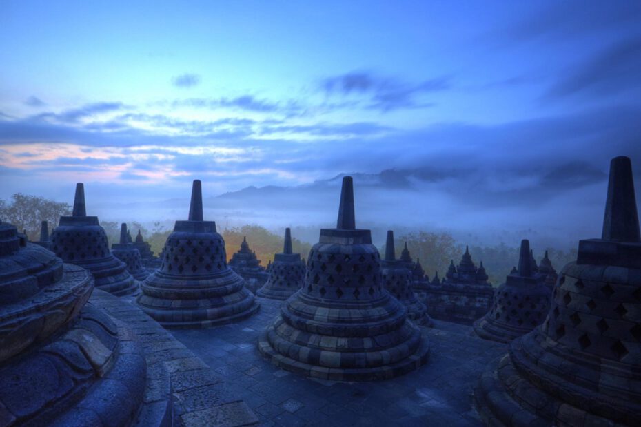 Borobudur op Java, Indonesië